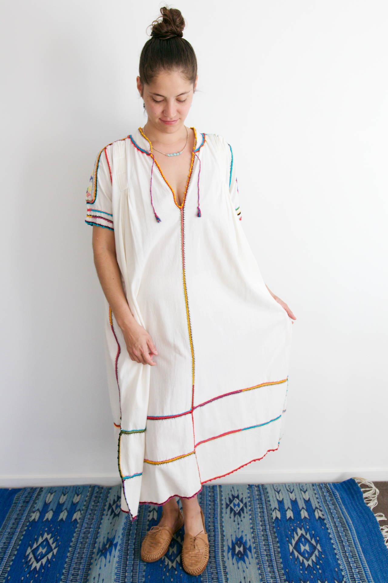 Rio Maxi Dress - Multicolour Crochet 02